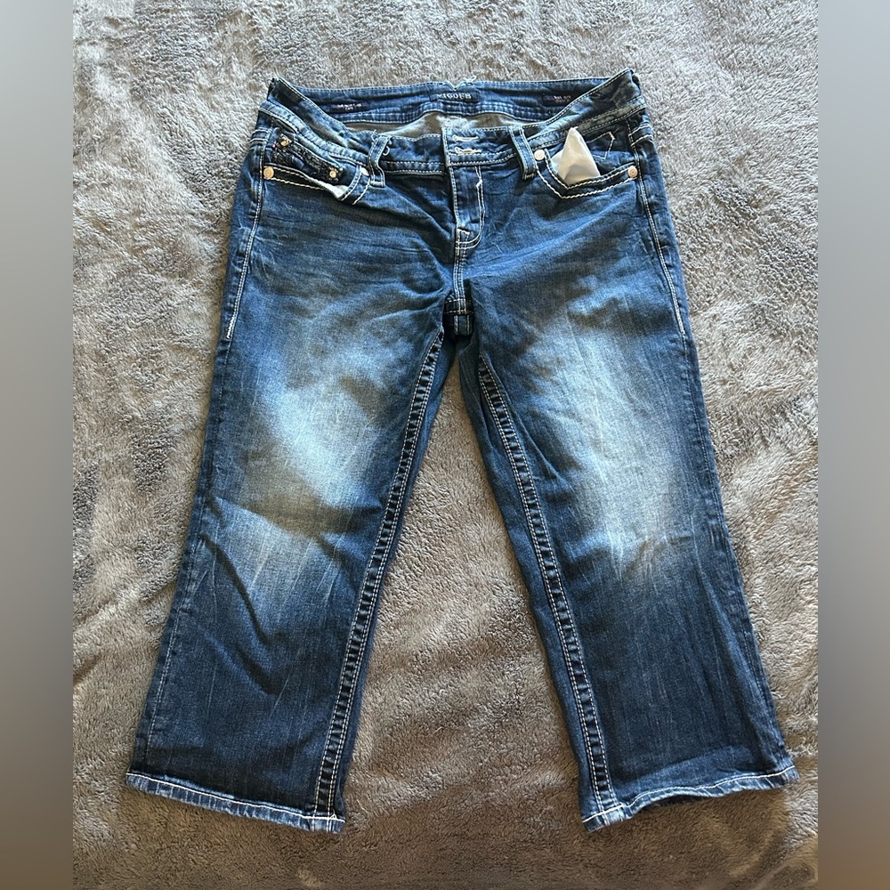 Vigoss Women's Cropped Blue Jeans